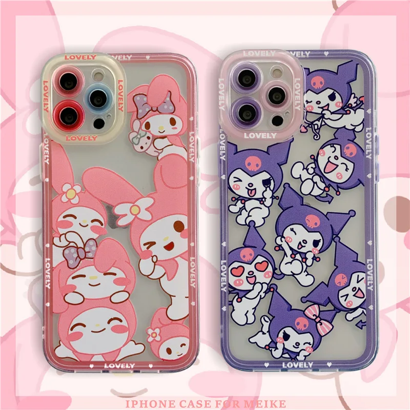 Anime Sanrios Charactor Kuromi Melody Cinnamoroll Iphone12 13 Cell Phone Protective Case Cartoon Girls Transparent Cases Gift
Anime Sanrios Charactor Kuromi Melody Cinnamoroll Iphone12 13 Cell Phone Protective Case Cartoon Girls Transparent Cases Gift