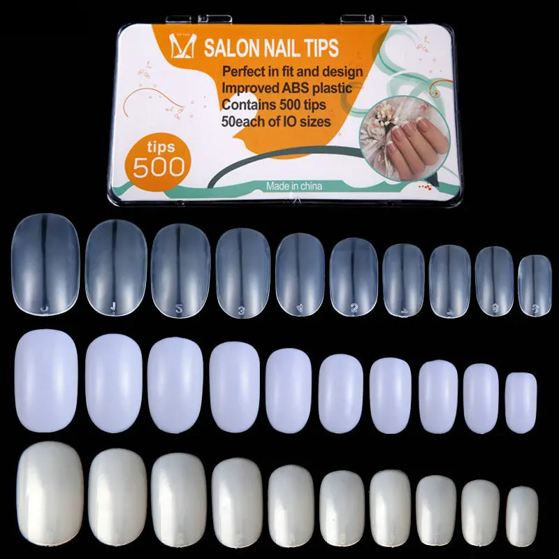 Short Round Painted Nail Tips Nail Art Tool 500pcs/Box Korea ABS Material False Nails
Short Round Painted Nail Tips Nail Art Tool 500pcs/Box Korea ABS Material False Nails