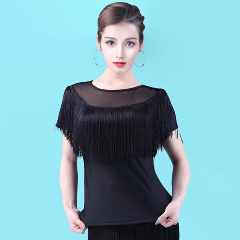 Latin Dance Dress Sexy Ballroom Dance Costume Tassel New Mesh Adult Modern Dance Top Ladies Practice Clothes
Latin Dance Dress Sexy Ballroom Dance Costume Tassel New Mesh Adult Modern Dance Top Ladies Practice Clothes