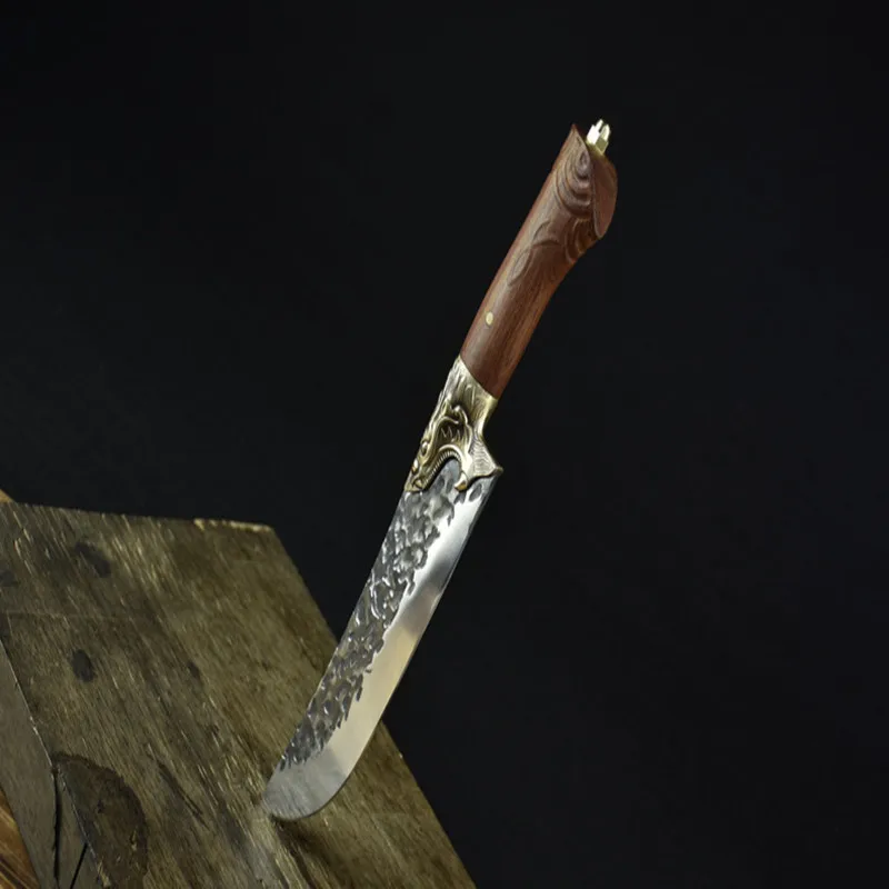 Chef 8-inch Handmade Chinese Kitchen Knife Sharp Meat Cleaver Kitchen Knife Bone Chopping Knife Fixed Blade Shape Cooking Tool
Chef 8-inch Handmade Chinese Kitchen Knife Sharp Meat Cleaver Kitchen Knife Bone Chopping Knife Fixed Blade Shape Cooking Tool