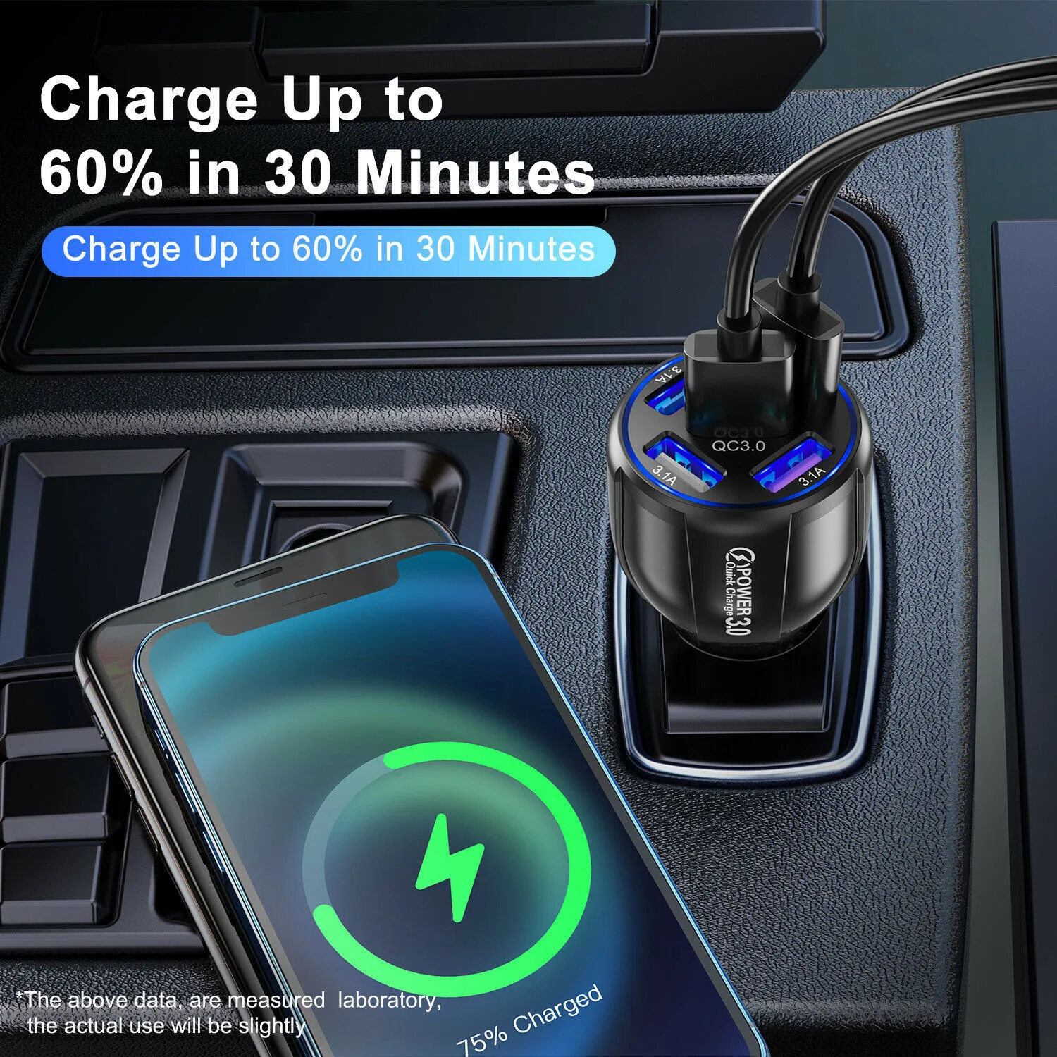 15A 5 Ports USB Car Charger QC3.0 3.1A Fast Charging For Iphone 12 11 Pro Max Samsung Xiaomi LED Mobile Phone Charger
15A 5 Ports USB Car Charger QC3.0 3.1A Fast Charging For Iphone 12 11 Pro Max Samsung Xiaomi LED Mobile Phone Charger
