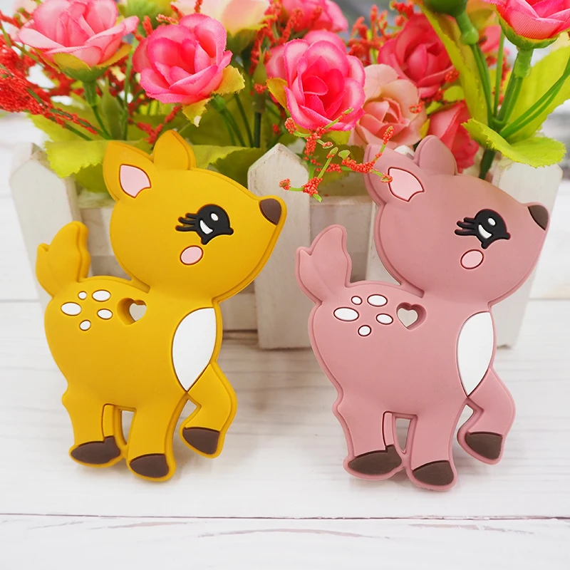 Chenkai 5PCS BPA Free Silicone Deer Teether Cartoon Baby Silicone Pacifier For DIY Infant Necklace Teething Chains
Chenkai 5PCS BPA Free Silicone Deer Teether Cartoon Baby Silicone Pacifier For DIY Infant Necklace Teething Chains