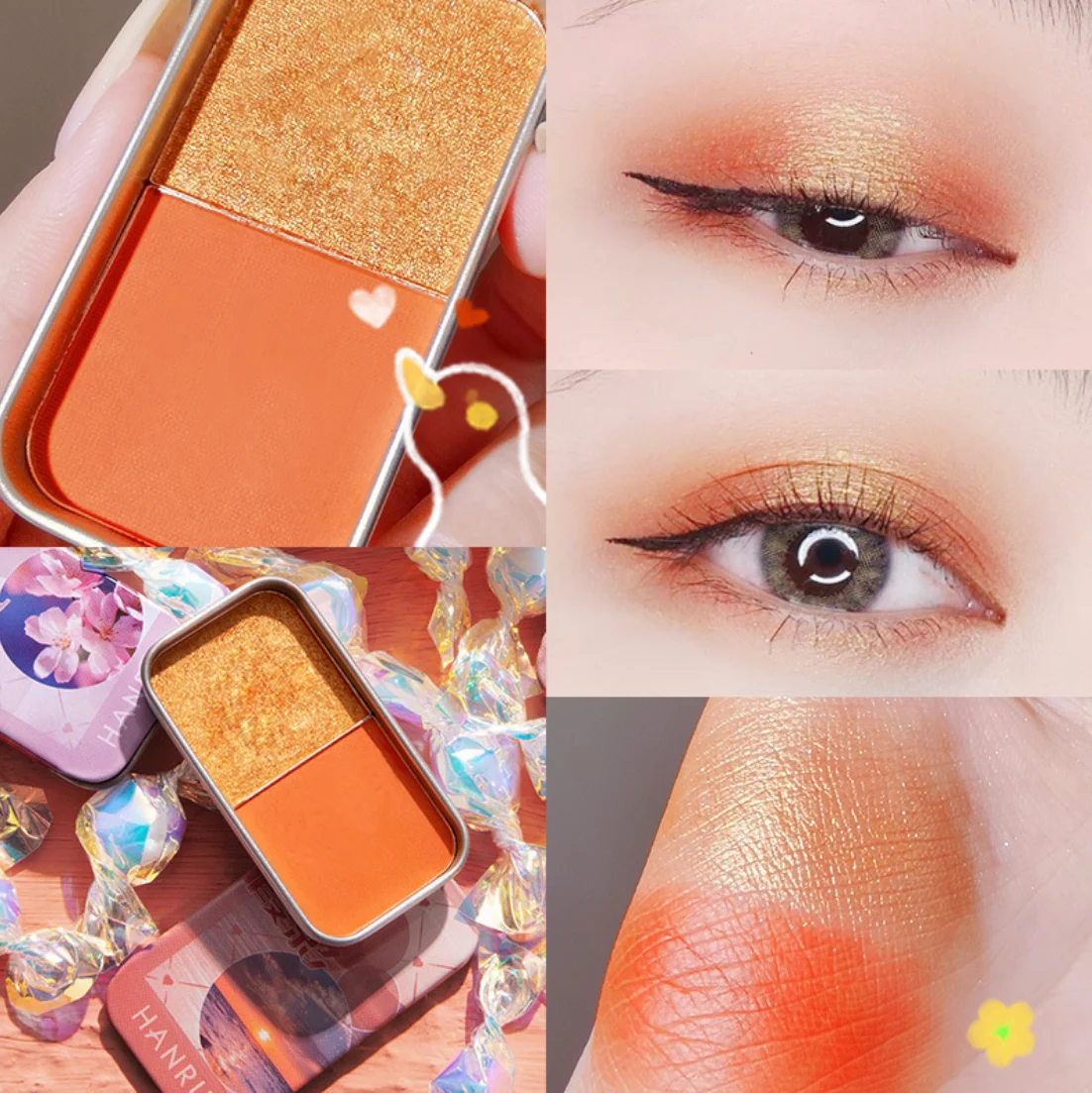 Portable Tin Box Hard Candy Two-Color Eyeshadow Disc Sequins Matte Pearlescent High-Gloss Powder Girl Makeup
Portable Tin Box Hard Candy Two-Color Eyeshadow Disc Sequins Matte Pearlescent High-Gloss Powder Girl Makeup