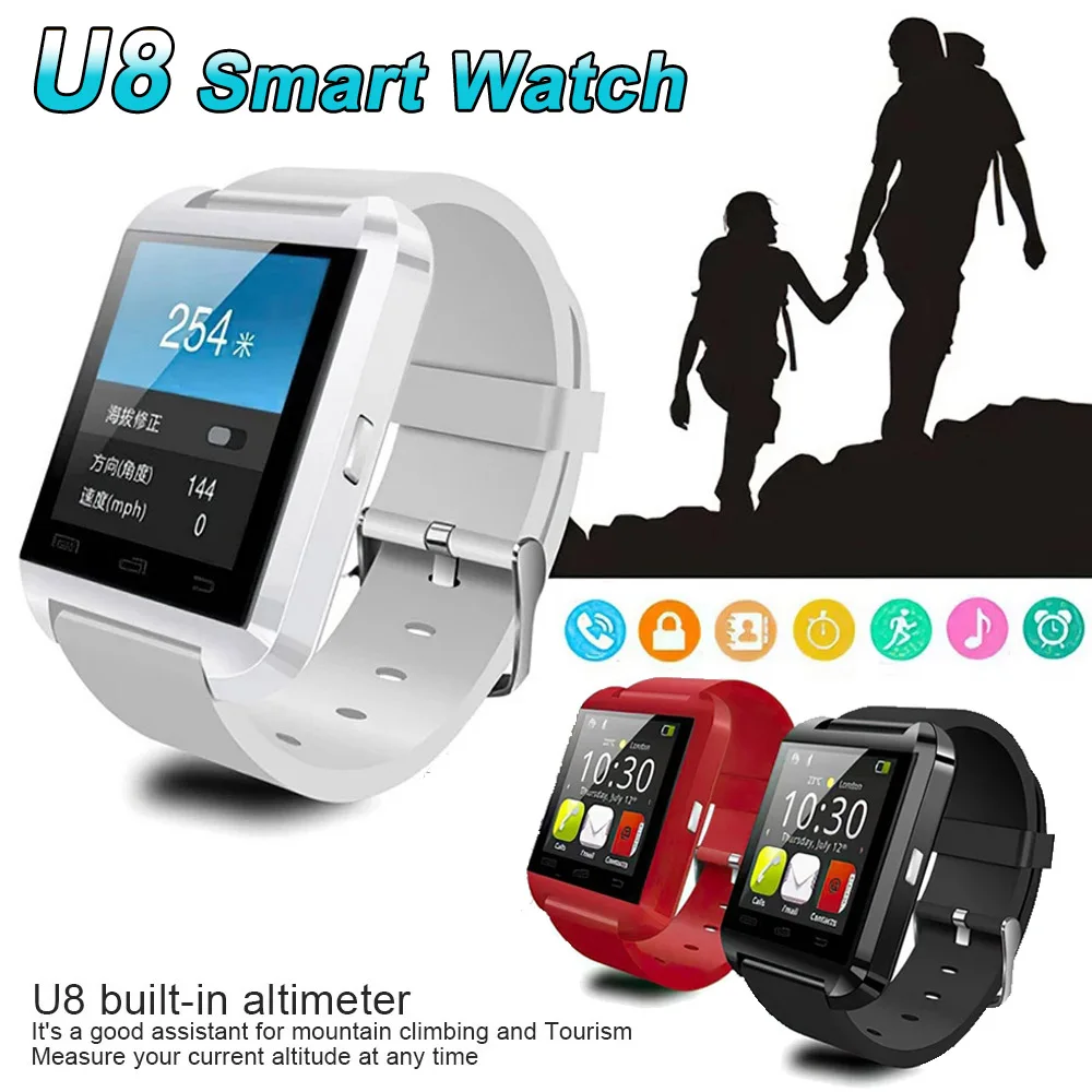 U8 Digital Watch Men Bluetooth Smartwatch Sport Tracker Digital Wristwatches Women Reloj Inteligente Clocks for Android Xiaomi
U8 Digital Watch Men Bluetooth Smartwatch Sport Tracker Digital Wristwatches Women Reloj Inteligente Clocks for Android Xiaomi