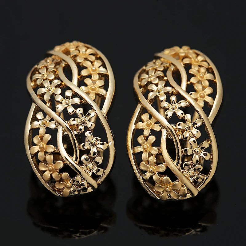 Fani Dubai Gold Bridal Jewelry Set Wholesale Nigeria Wedding woman accessories jewelry set 2019 statement designer jewelry set