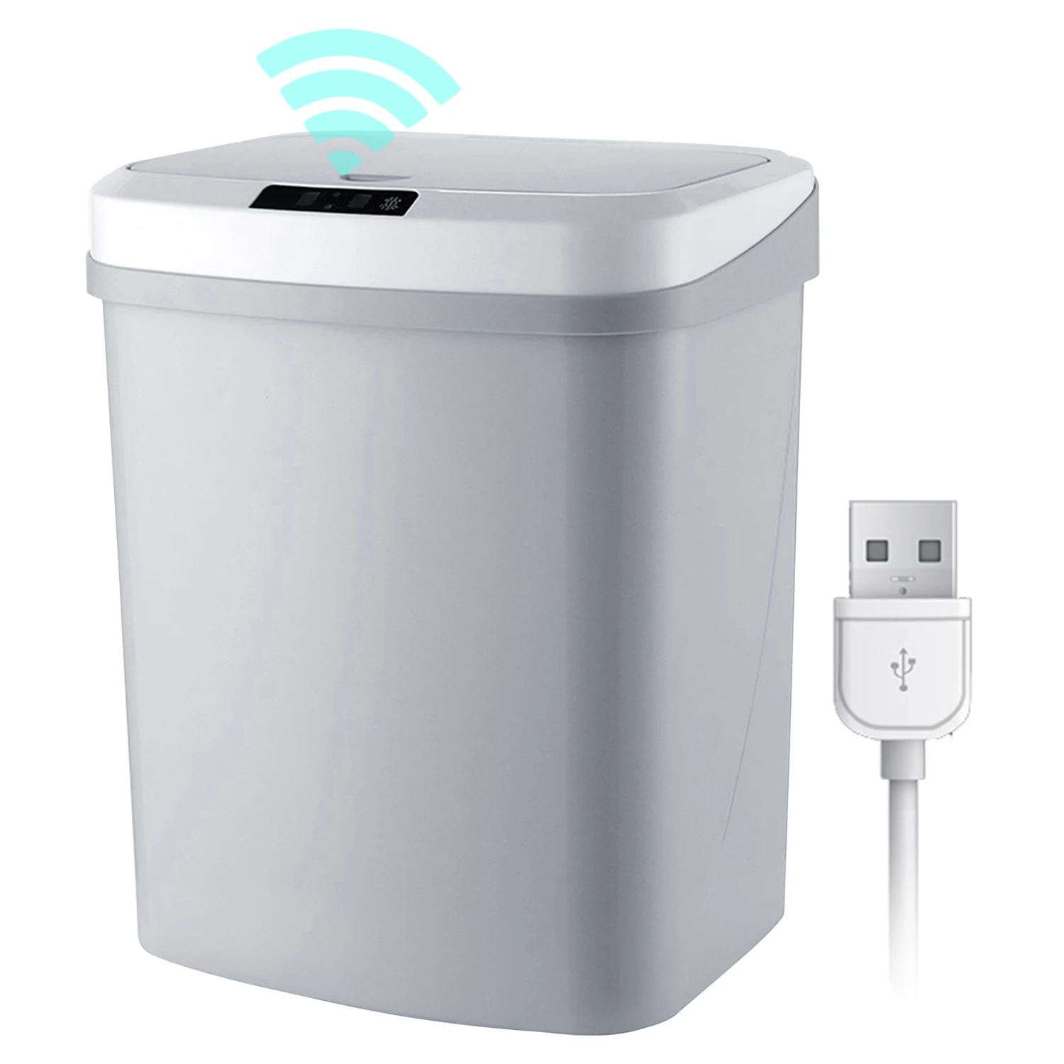 16L/4Gal Touch-free Trash Cans Automatic Garbage Can Infrared Motion Sensor with Lid for Kitchen Bathroom Office Bedroom
16L/4Gal Touch-free Trash Cans Automatic Garbage Can Infrared Motion Sensor with Lid for Kitchen Bathroom Office Bedroom