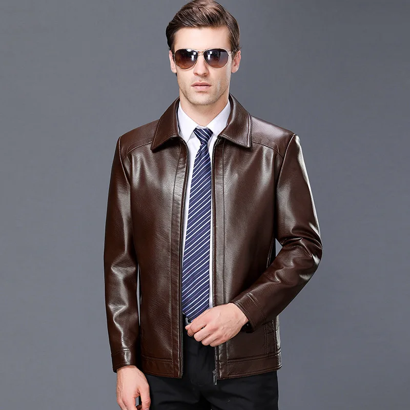 Haining leather men's leather new middle-aged man sheep skin and wool leisure old coat lapels dad
Haining leather men's leather new middle-aged man sheep skin and wool leisure old coat lapels dad