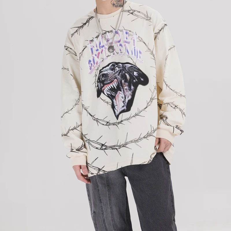 HipHop Cartoon Dog Printed Streetwear T-Shirt Female Long Sleeve Loose Autumn Women Tops Punk Tees New Fashion 2 Color Unisex
HipHop Cartoon Dog Printed Streetwear T-Shirt Female Long Sleeve Loose Autumn Women Tops Punk Tees New Fashion 2 Color Unisex