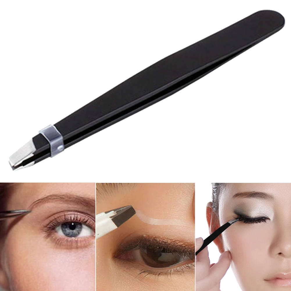 Women Durable Slant Tip Professional Makeup Tool Practical Hair Removal Salon Portable Home Stainless Steel Eyebrow Tweezer 
Women Durable Slant Tip Professional Makeup Tool Practical Hair Removal Salon Portable Home Stainless Steel Eyebrow Tweezer