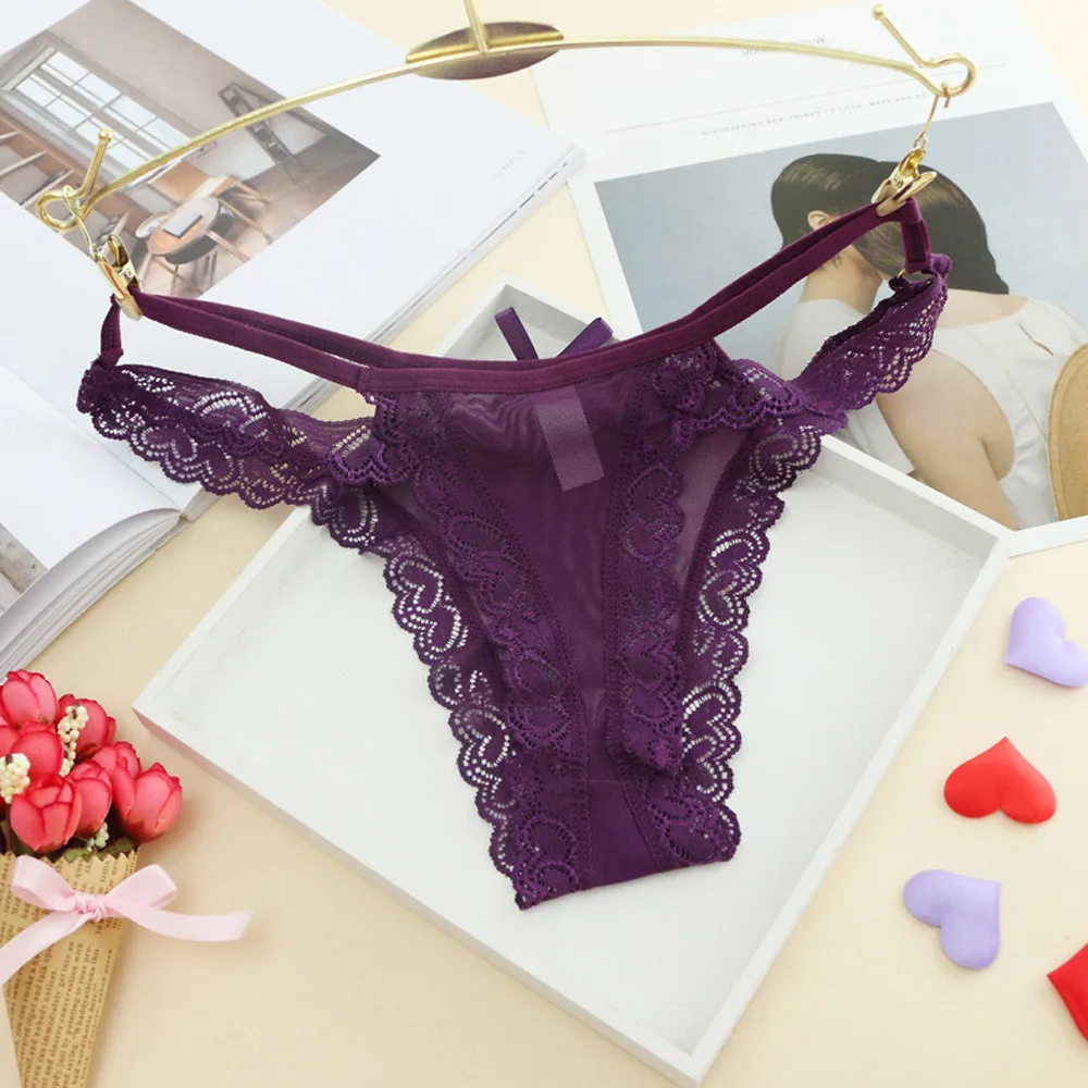 Women's Lace Lingerie Ultra-Thin Mesh Perspective Low Waist Knickers G-string Thongs Panties Underwear Briefs majtki damskie Y1
Women's Lace Lingerie Ultra-Thin Mesh Perspective Low Waist Knickers G-string Thongs Panties Underwear Briefs majtki damskie Y1