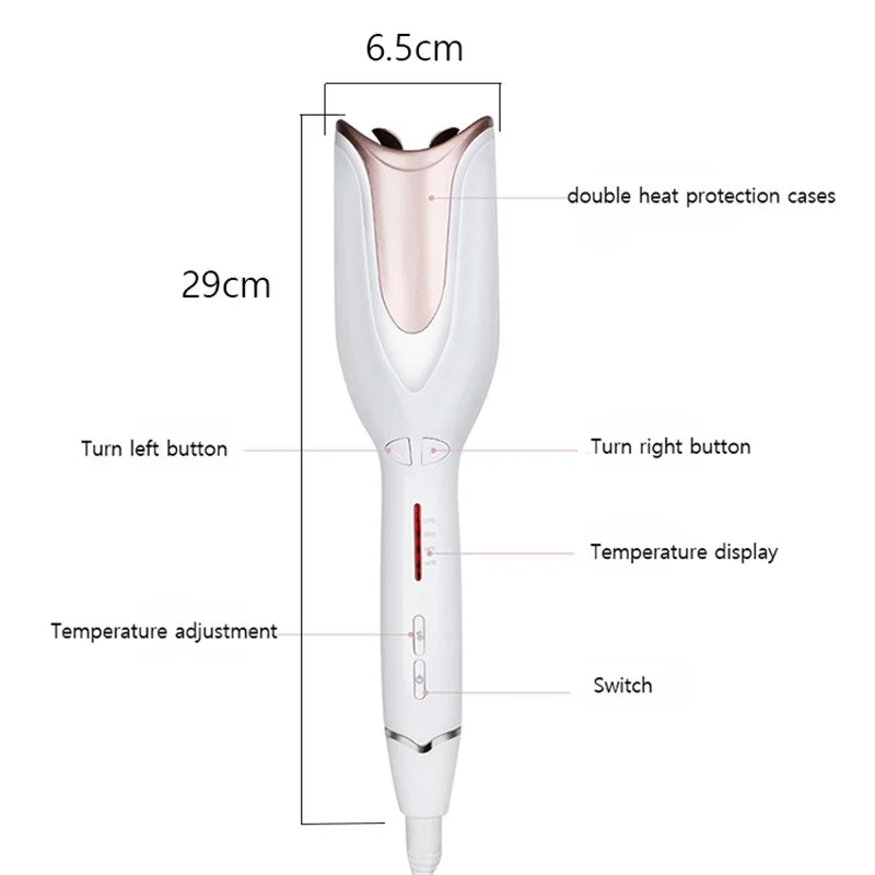 Automatic Hair Curler Rollers Electric Hair Curlers Iron Spiral Ceramic Anti Scalding Hair Curling Iron Styling Tools for Women
Automatic Hair Curler Rollers Electric Hair Curlers Iron Spiral Ceramic Anti Scalding Hair Curling Iron Styling Tools for Women