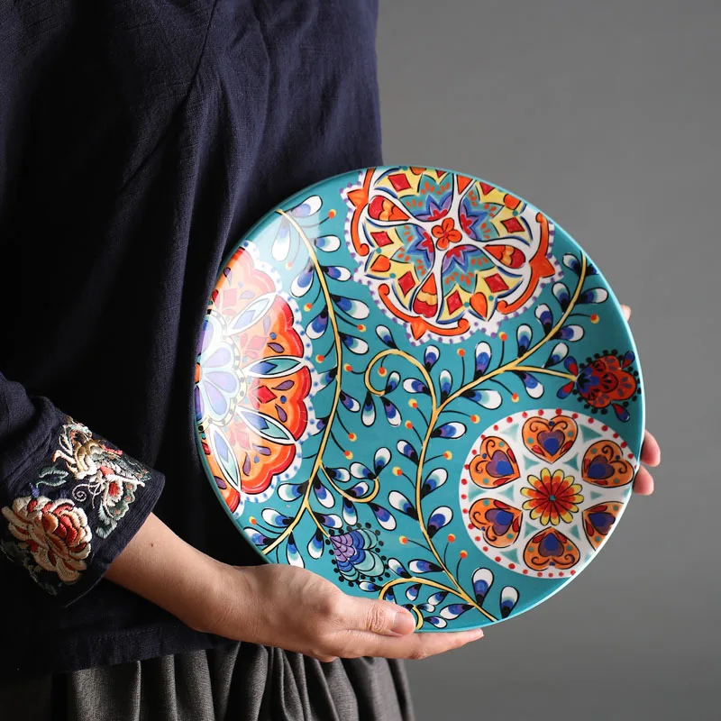 Hand Painted Ceramic Plate Instant Noodle Soup Bowl Ins Tableware Vajilla Platos Assiette DinnerwareОсуда Менажница тарелк 
Hand Painted Ceramic Plate Instant Noodle Soup Bowl Ins Tableware Vajilla Platos Assiette DinnerwareОсуда Менажница тарелк