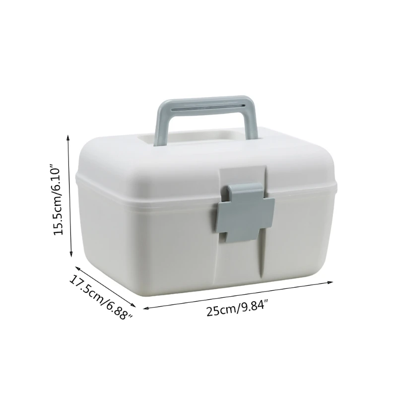 LXAC Portable Medicine Plastic Storage Box Household Large Capacity Double Layer First Aid Bin Handle Emergency Organizer
LXAC Portable Medicine Plastic Storage Box Household Large Capacity Double Layer First Aid Bin Handle Emergency Organizer