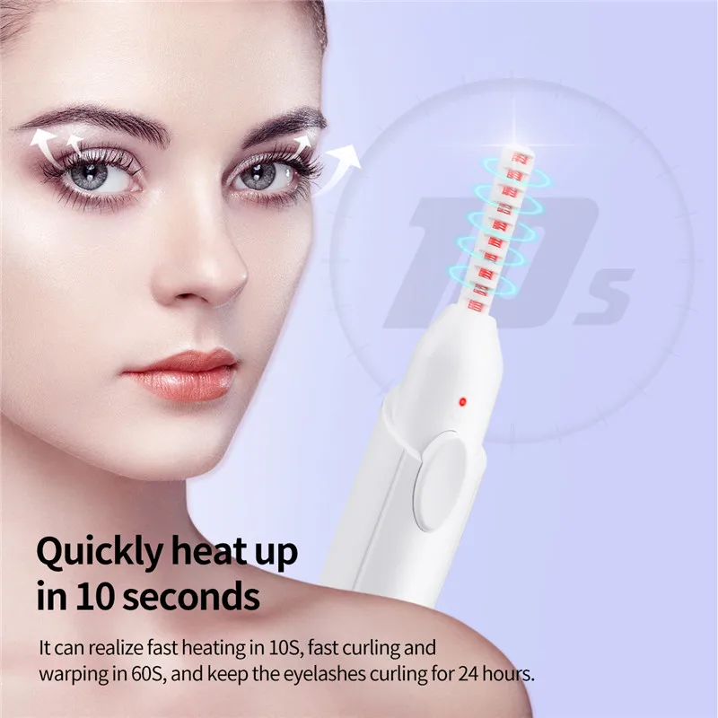 CkeyiN Mini Electric Eyelash Curler Rechargeable Eyelash Curling Roller Natural Fast Heating Eye Lashes Waver Makeup Beauty Tool
CkeyiN Mini Electric Eyelash Curler Rechargeable Eyelash Curling Roller Natural Fast Heating Eye Lashes Waver Makeup Beauty Tool