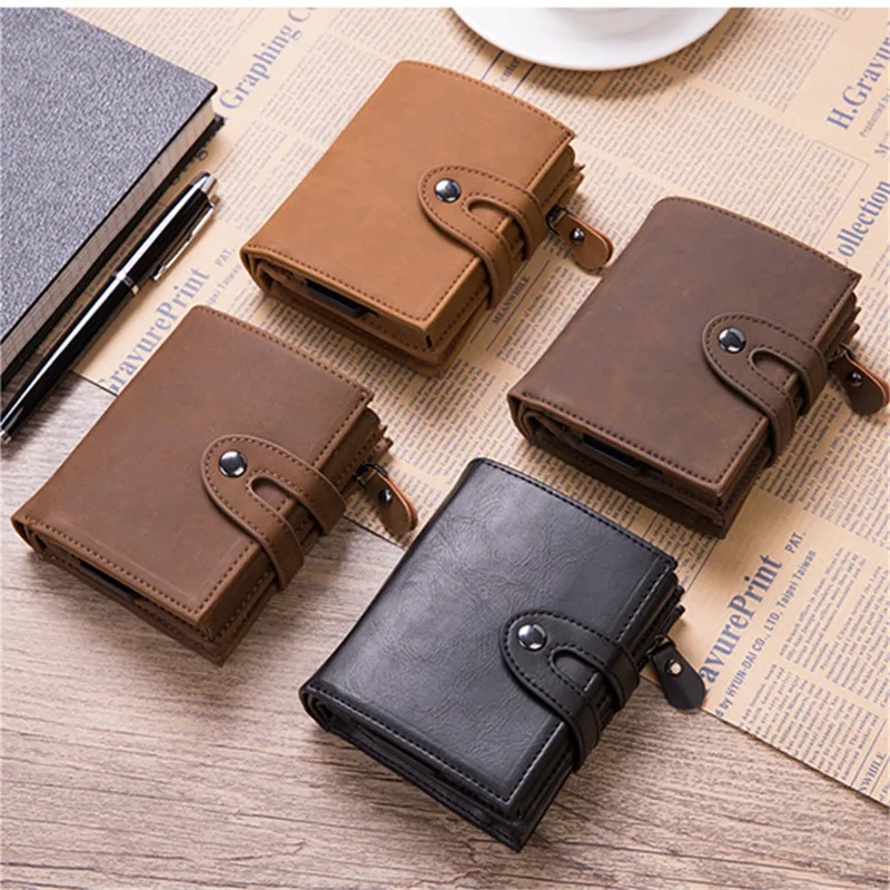 YAMBUTO PU Leather Credit Card Holder Fashion Men Women Multifunctional Metal RFID Fashion Aluminium Box Travel Card Wallet
YAMBUTO PU Leather Credit Card Holder Fashion Men Women Multifunctional Metal RFID Fashion Aluminium Box Travel Card Wallet