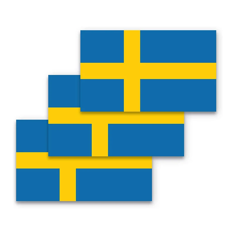 Swedish Flag Bumper Stickers 3 Pieces Are Made of Durable Waterproof Material, Motorcycle Helmet Trunk Stickers
Swedish Flag Bumper Stickers 3 Pieces Are Made of Durable Waterproof Material, Motorcycle Helmet Trunk Stickers