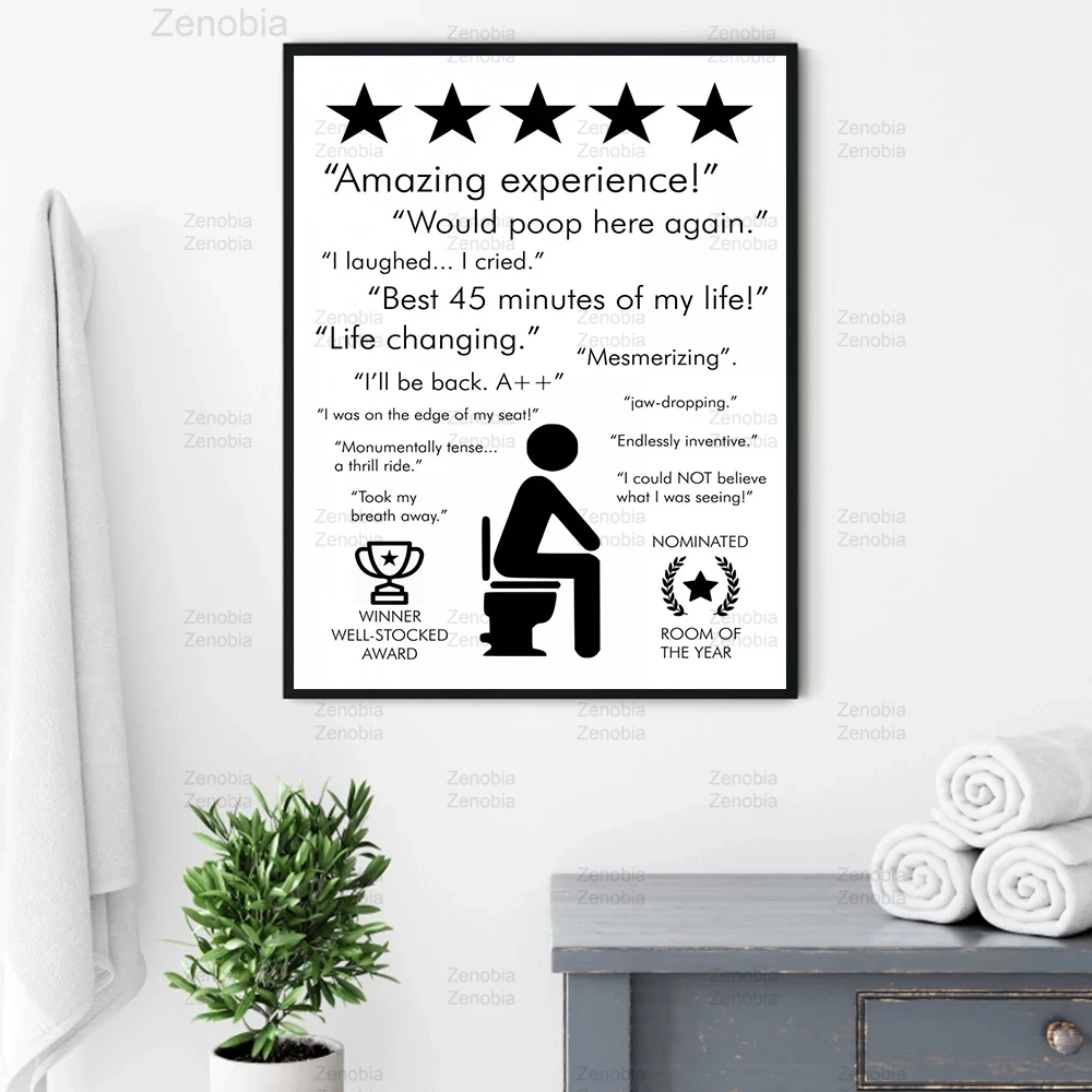 Black White Bathroom Quote Sign Print Poster Amazing Experience Would Poop Here Again Toilet Art Canvas Painting Bathroom Decor
Black White Bathroom Quote Sign Print Poster Amazing Experience Would Poop Here Again Toilet Art Canvas Painting Bathroom Decor