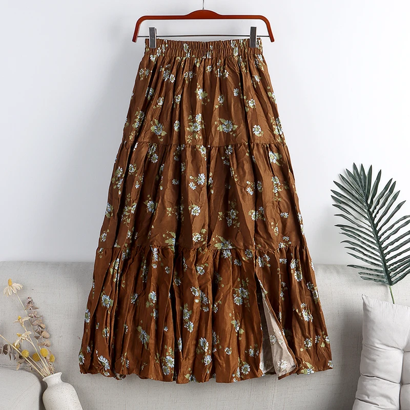 Winter Floral Velvet Long Skirts Elastic Waist Printed Patchwork A-line Side Split Calf Long Corduroy Skirts
Winter Floral Velvet Long Skirts Elastic Waist Printed Patchwork A-line Side Split Calf Long Corduroy Skirts