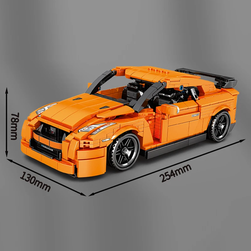 God of War Skyline GT-R R35 Famous Super Sports racing car Technic MOC Technique Model Building Blocks Bricks toys boys gifts
God of War Skyline GT-R R35 Famous Super Sports racing car Technic MOC Technique Model Building Blocks Bricks toys boys gifts