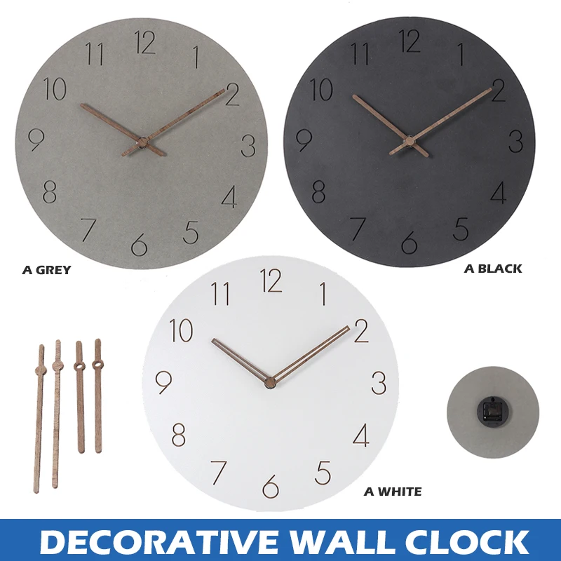 Kitchen Modern Simple Round Wall Clock Classics Silent Numberal MDF Wood Clock For Bedroom Office Living Room Decor Gift
Kitchen Modern Simple Round Wall Clock Classics Silent Numberal MDF Wood Clock For Bedroom Office Living Room Decor Gift