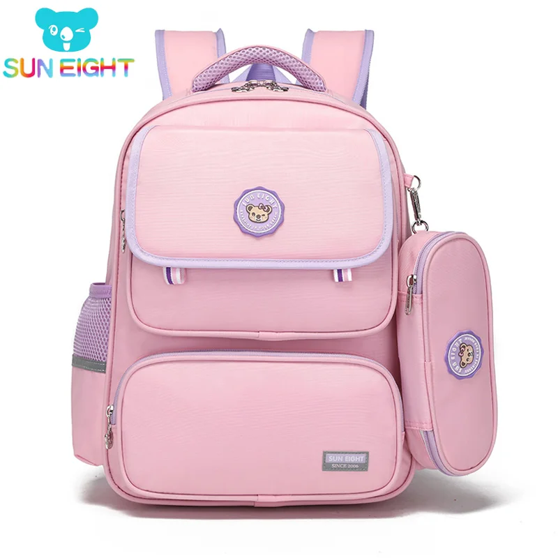 SUN EIGHT Orthopedic Primary School Bags For Girls Waterproof Pink Children Backpack New Class With Pencil Box
SUN EIGHT Orthopedic Primary School Bags For Girls Waterproof Pink Children Backpack New Class With Pencil Box