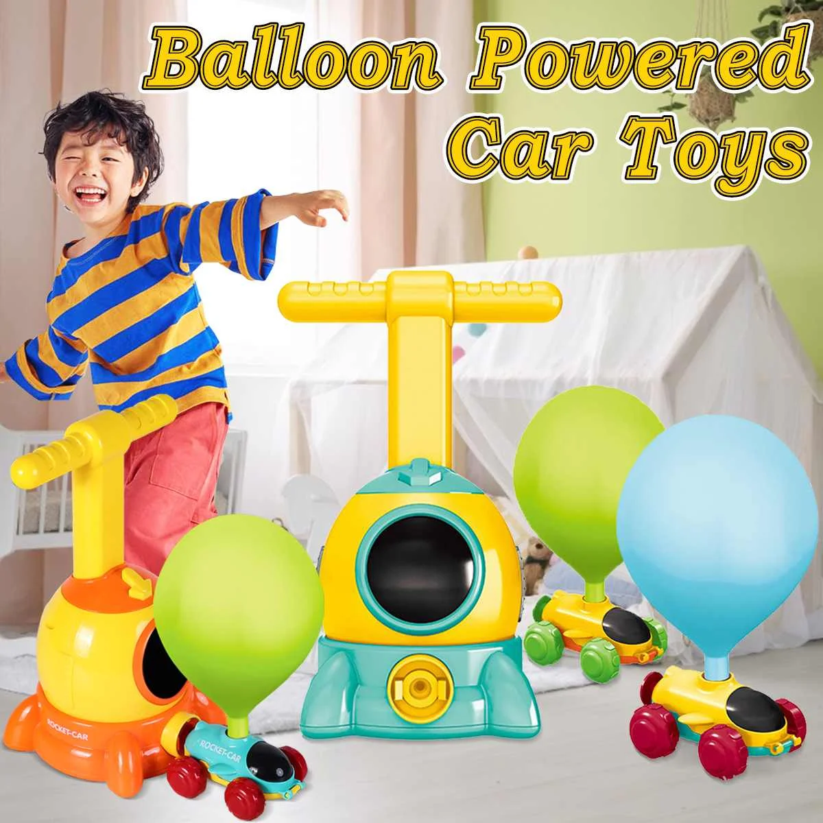 Balloon Powered Car Toy Inertial Aerodynamics Balloon Power Air Pump Kids Gift Children Educational Science Experiment Toy
Balloon Powered Car Toy Inertial Aerodynamics Balloon Power Air Pump Kids Gift Children Educational Science Experiment Toy