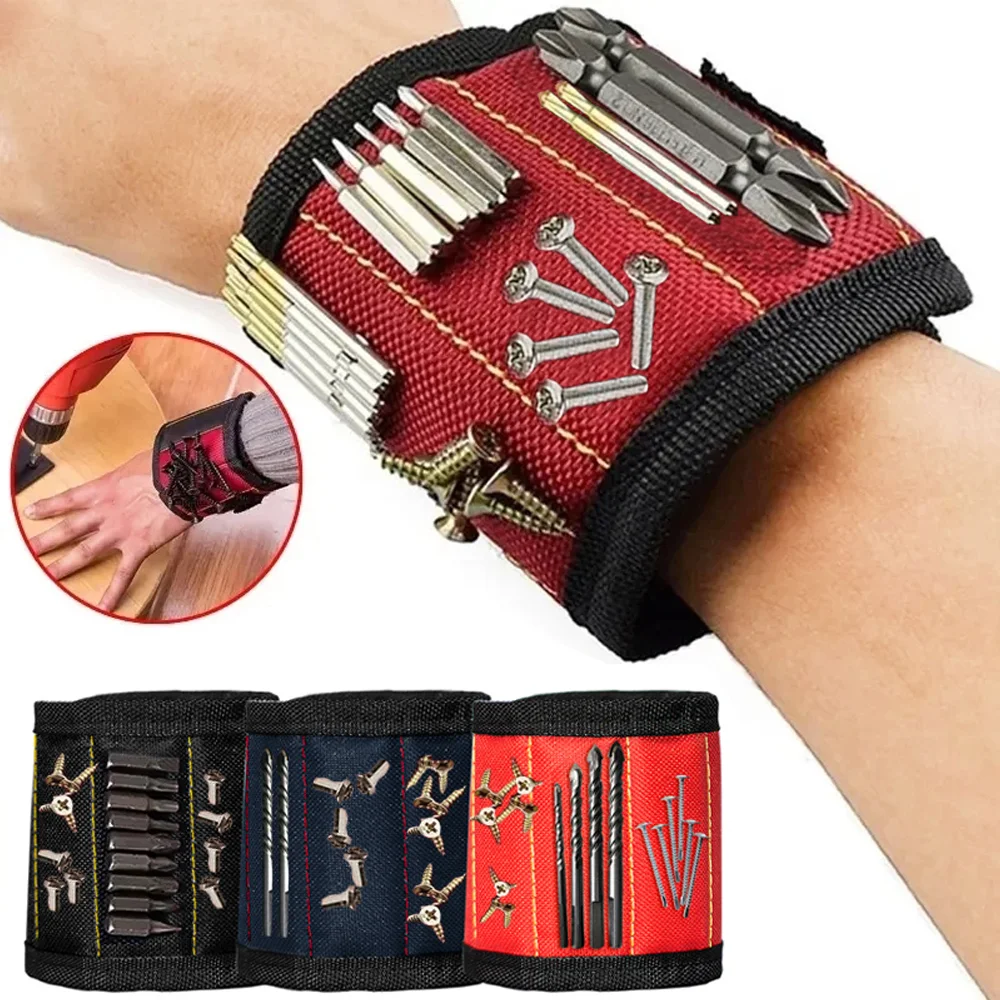 Three-row/five-row Magnetic Magnetic Wristband Kit Electrician Accessories Pick-up Screw Magnetic Wristband Tool Backpack
Three-row/five-row Magnetic Magnetic Wristband Kit Electrician Accessories Pick-up Screw Magnetic Wristband Tool Backpack