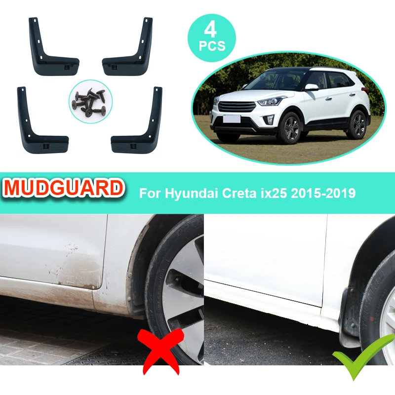 Брызговики 4 шт. для Hyundai Creta ix25 2015 2016 2017 2018 2019 брызговик крыло переднего Брызговики вспышек протектор
Брызговики 4 шт. для Hyundai Creta ix25 2015 2016 2017 2018 2019 брызговик крыло переднего Брызговики вспышек протектор
