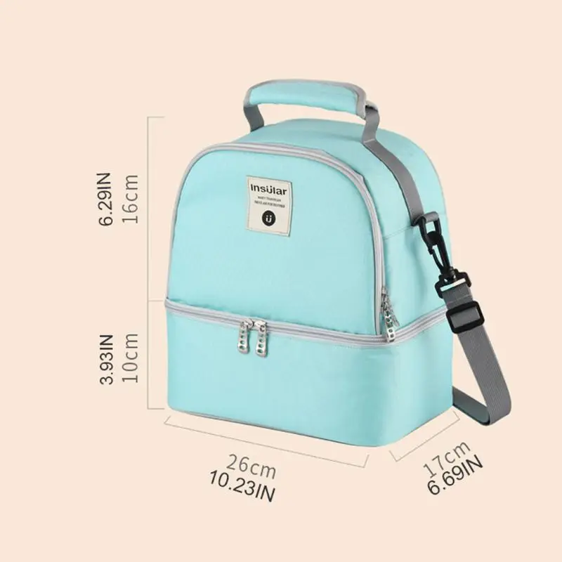 Thermal Insulated Baby Bottle Breast Pump Cooler Bag Double Layer Lunch Backpack B36E
Thermal Insulated Baby Bottle Breast Pump Cooler Bag Double Layer Lunch Backpack B36E