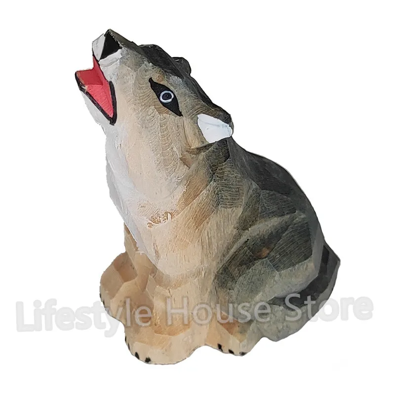 Handmade Wolf Craft Figurine Carving Model Wood Living Room Decor Lovely Sculpture Christmas Birthday Special Gifts Morden Decor
Handmade Wolf Craft Figurine Carving Model Wood Living Room Decor Lovely Sculpture Christmas Birthday Special Gifts Morden Decor