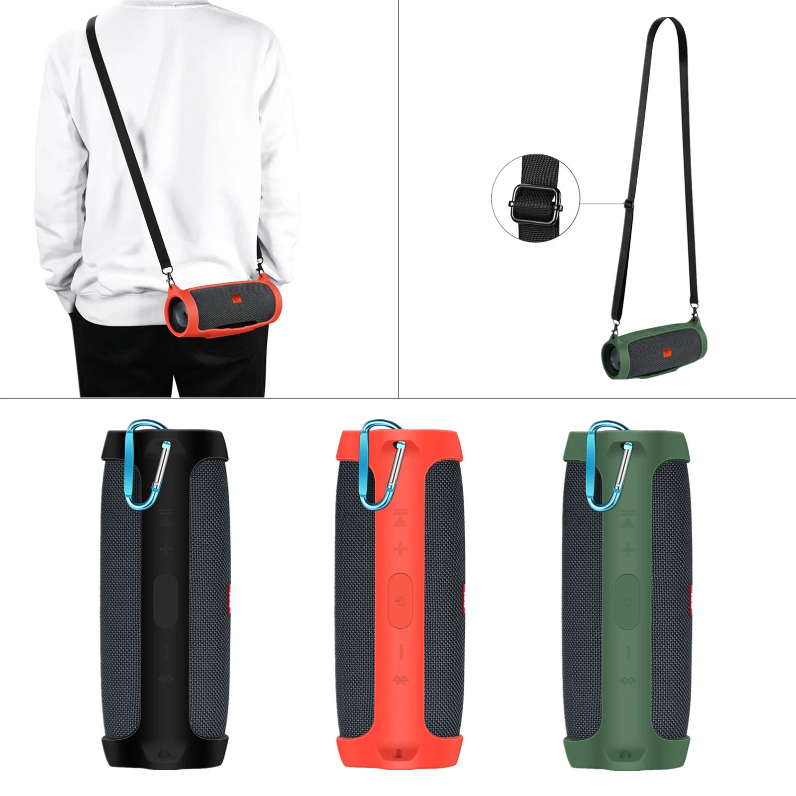 Brand New Pouch Sleeve Silicone Case Cover Protective Skin With Strap Carabiner for -JBL Charge Essential Bluetooth Speaker
Brand New Pouch Sleeve Silicone Case Cover Protective Skin With Strap Carabiner for -JBL Charge Essential Bluetooth Speaker