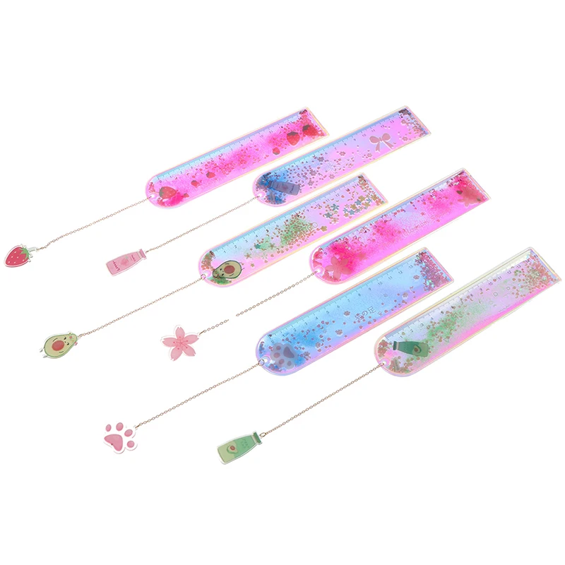 1 Pcs/lot Oil Flow Sand Bookmark Rulers Office School Laser Girl Drawing Template Lace Sewing Ruler Stationery
1 Pcs/lot Oil Flow Sand Bookmark Rulers Office School Laser Girl Drawing Template Lace Sewing Ruler Stationery