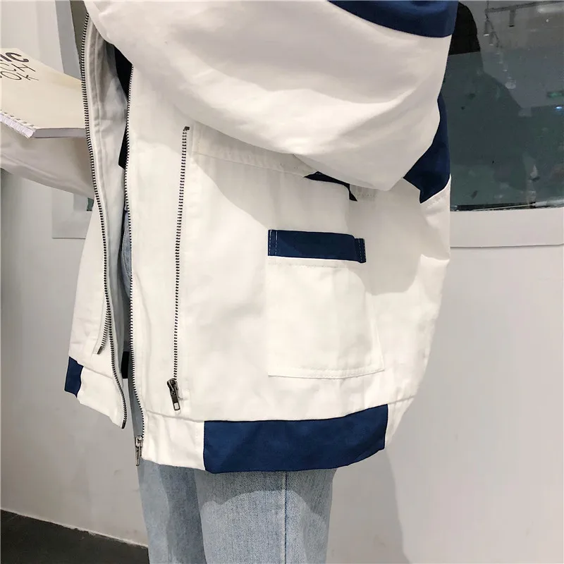 Jackets Women Ulzzang Streetwear Preppy Style Pockets Zippers Solid Harajuku High Quality All-match Trendy Simple Womens Jacket
Jackets Women Ulzzang Streetwear Preppy Style Pockets Zippers Solid Harajuku High Quality All-match Trendy Simple Womens Jacket