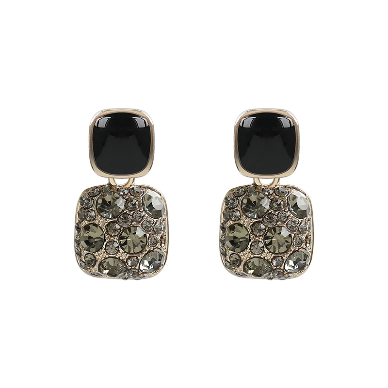 European and American Fashion Simple Palace Style Gray Crystal Small Square Earrings for Women 2021 Retro Unusual Girl Earrings
European and American Fashion Simple Palace Style Gray Crystal Small Square Earrings for Women 2021 Retro Unusual Girl Earrings