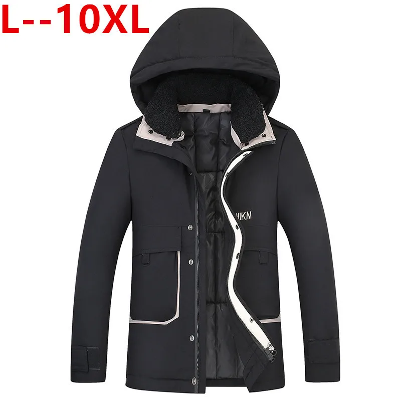 

Plus size 10XL 8XL 6XL 5XL Brand Winter Cotton Padded Hooded Long Jacket Men Thick Hoodies Parka Coat Male Quilted Jacket Coat