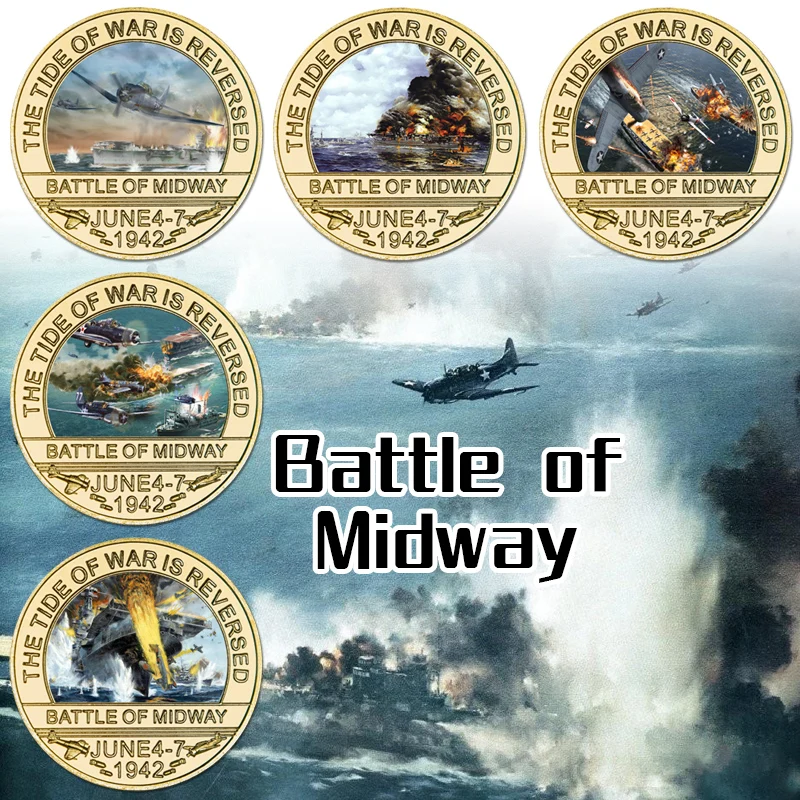 Battle of Midway Gold Plated Challenge Coins Set In Coin Holder US Army Souvenir Military Commemorative Coin Gifts for Veterans
Battle of Midway Gold Plated Challenge Coins Set In Coin Holder US Army Souvenir Military Commemorative Coin Gifts for Veterans