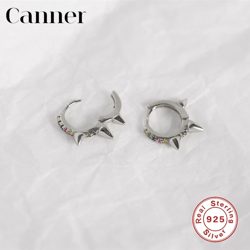 Cute rainbow CZ tiny spike Huggie Hoop Earrings for Women 925 Sterling Silver Punk Gold Silver color Bead Rivet Round Earrings
Cute rainbow CZ tiny spike Huggie Hoop Earrings for Women 925 Sterling Silver Punk Gold Silver color Bead Rivet Round Earrings