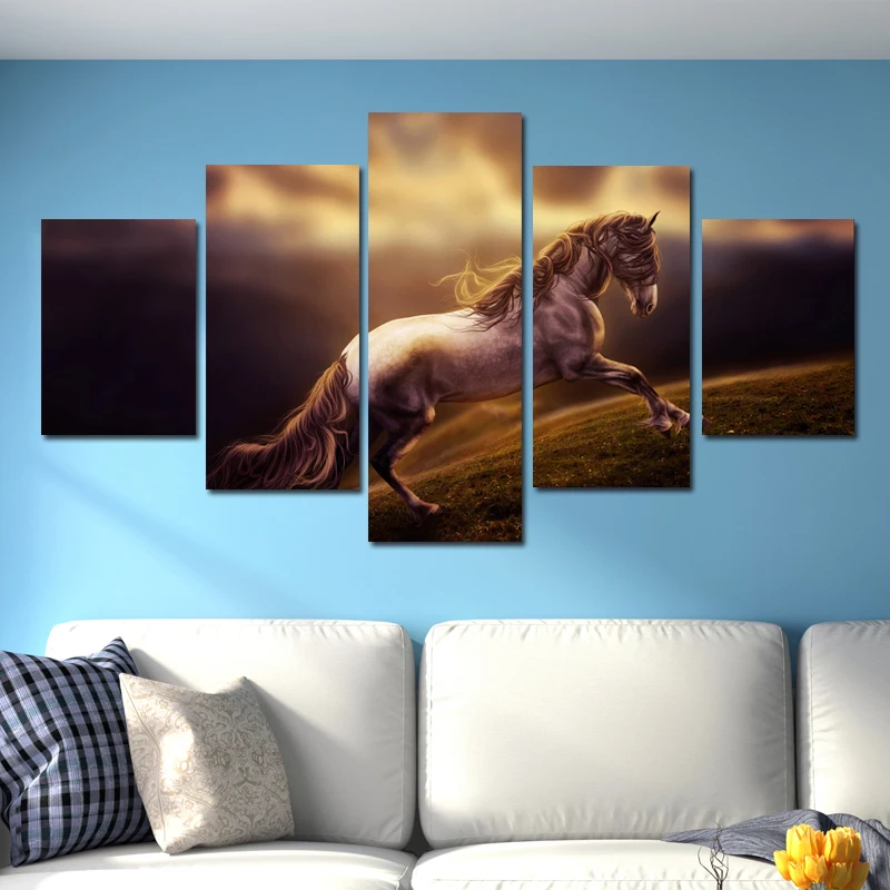 Modular Hoom Decor Canvas Painting 5PCS custom print HD Animal Posters horse Creativity Wall Art paintings
Modular Hoom Decor Canvas Painting 5PCS custom print HD Animal Posters horse Creativity Wall Art paintings