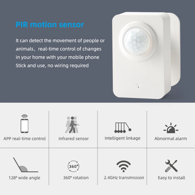 6x Tuya WiFi Smart PIR Motion Sensor IR Detector Anti-theft Home Security Sensor Wireless Remote Status Sync for Smart Life APP
6x Tuya WiFi Smart PIR Motion Sensor IR Detector Anti-theft Home Security Sensor Wireless Remote Status Sync for Smart Life APP