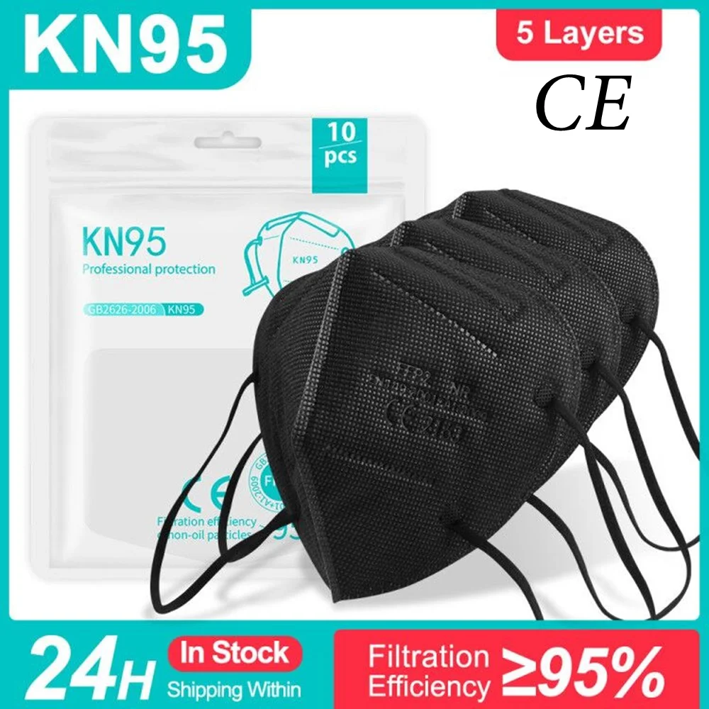 5-100PCS FFP2 Black Face Mask CE Approved 5 Layers FPP2 Mascarillas Negras Adult Protective Reusable Kn95 Respiratory Mask FFPP2
5-100PCS FFP2 Black Face Mask CE Approved 5 Layers FPP2 Mascarillas Negras Adult Protective Reusable Kn95 Respiratory Mask FFPP2
