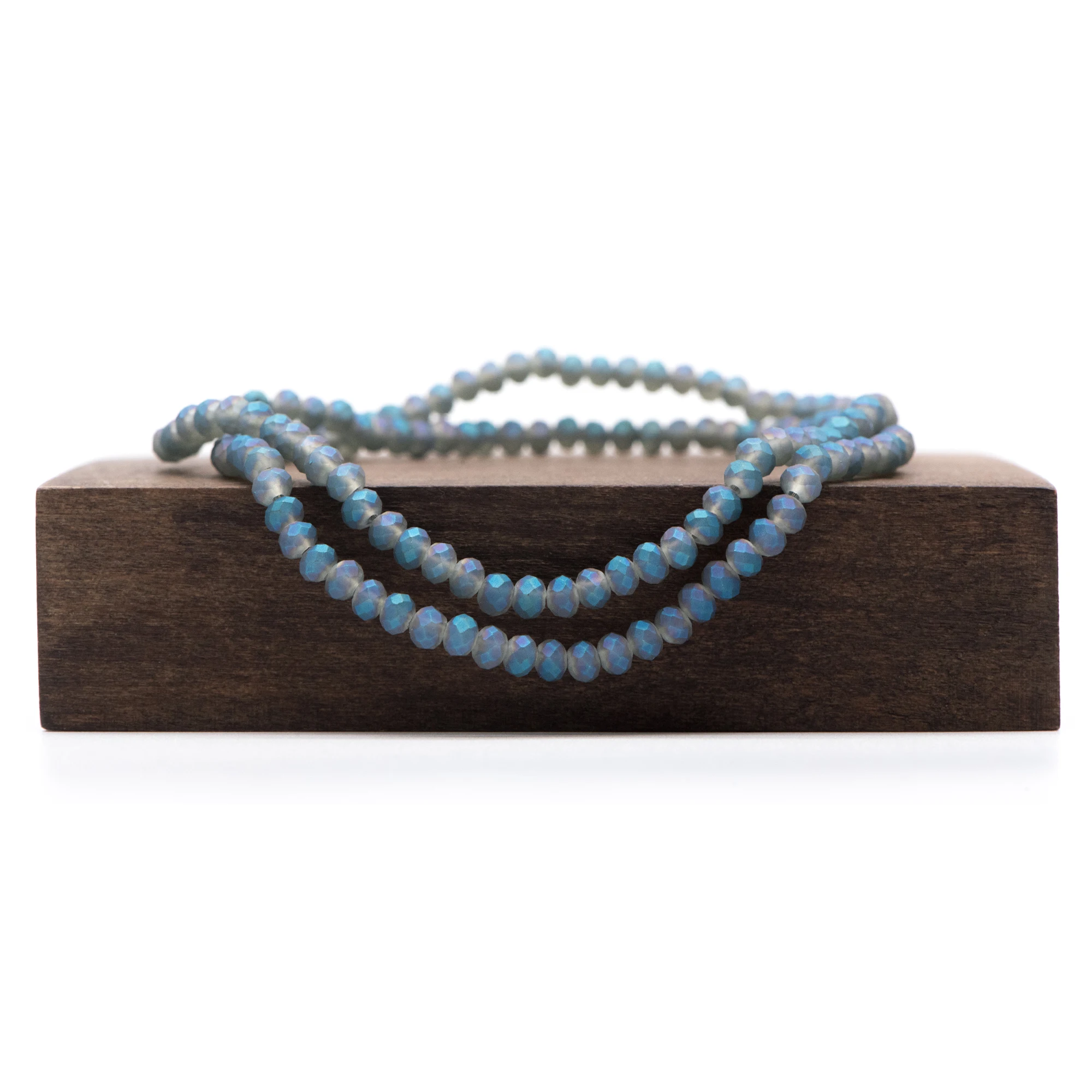 Frosted Crystal Rondelle 3x4mm, Faceted Glass Rondelle Beads, Matte Green -(BZ04-156)/ 145 beads full strand
Frosted Crystal Rondelle 3x4mm, Faceted Glass Rondelle Beads, Matte Green -(BZ04-156)/ 145 beads full strand