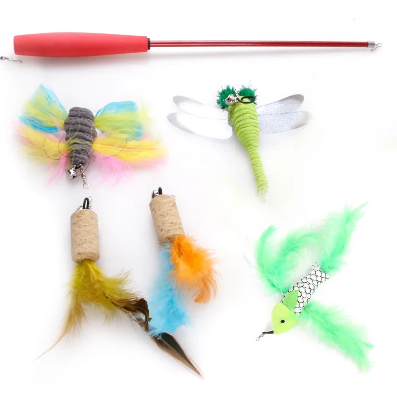 5 PCS Replacement Animal Head Cat Toy Set, Cat Feather Teaser Wand Toy for Kitten Cat Cat Toys Interactive Cat Supplies
5 PCS Replacement Animal Head Cat Toy Set, Cat Feather Teaser Wand Toy for Kitten Cat Cat Toys Interactive Cat Supplies
