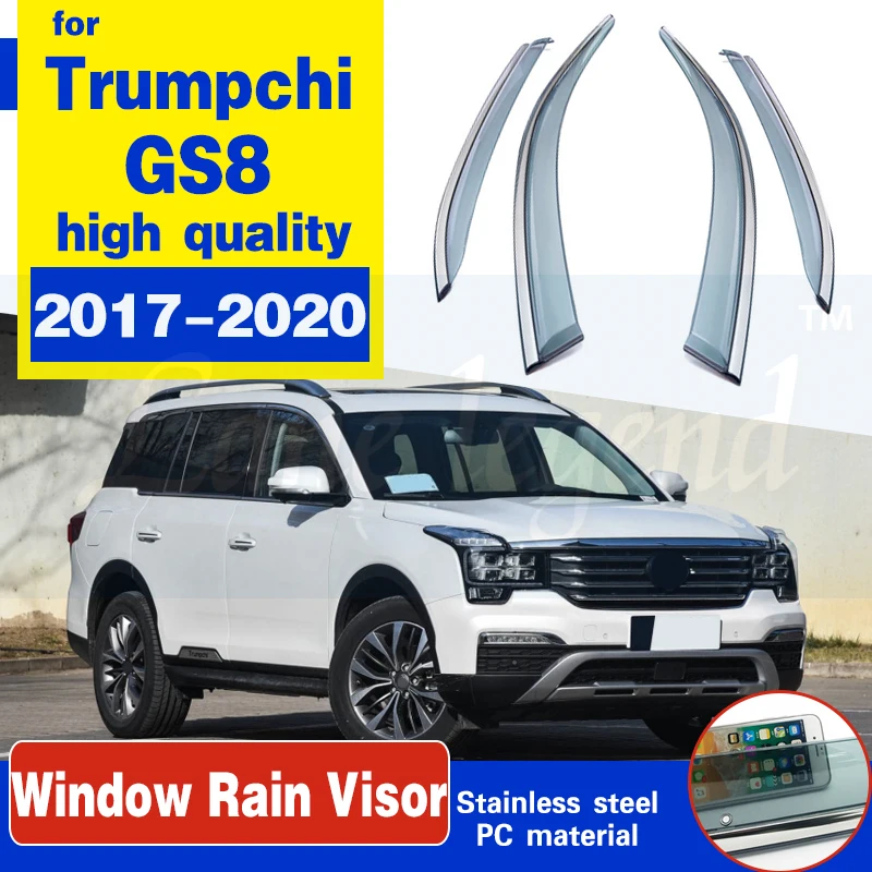 For Trumpchi GS8 2017 2018 2019 2020 Accessories Window Visor Sun Rain Wind Deflector Awning Shield Vent Guard Shade Cover Trim
For Trumpchi GS8 2017 2018 2019 2020 Accessories Window Visor Sun Rain Wind Deflector Awning Shield Vent Guard Shade Cover Trim