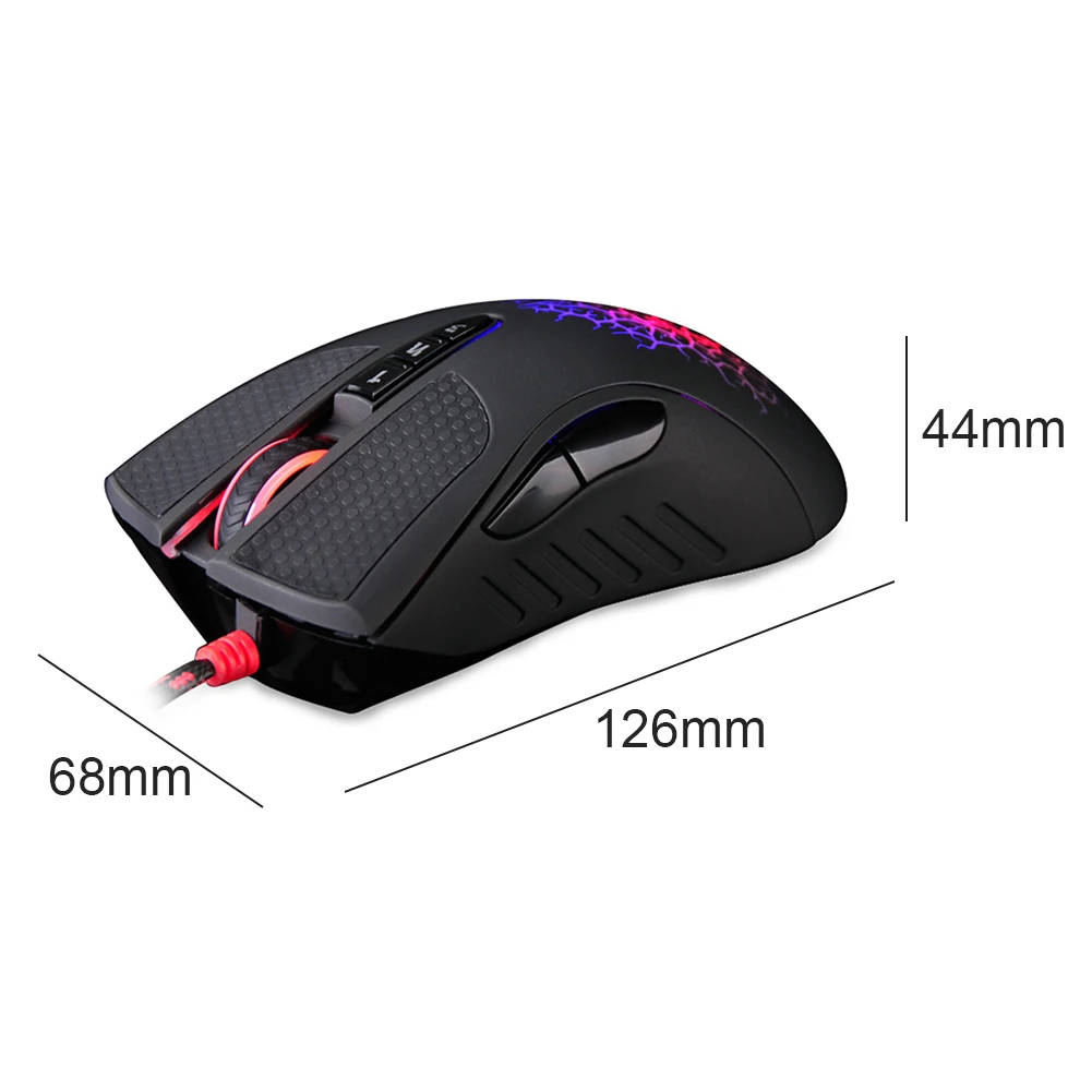 For Bloody A90 USB Wired Mouse 4000DPI 8-Key Dazzling Luminous Adjustable Mouse for PUBG PC Laptop Desktops Game Accessories
For Bloody A90 USB Wired Mouse 4000DPI 8-Key Dazzling Luminous Adjustable Mouse for PUBG PC Laptop Desktops Game Accessories