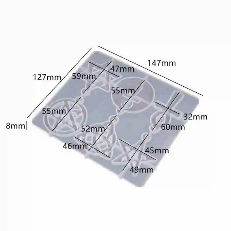 Pentagram resin casting silicone mold pendant necklace making resin epoxy DIY crafts Y1T2
Pentagram resin casting silicone mold pendant necklace making resin epoxy DIY crafts Y1T2
