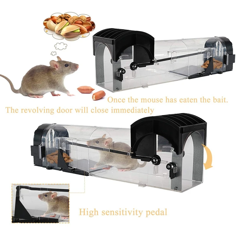 3 Pcs Mouse Trap, Humane Traps for Indoors Reusable Plastic, Mouse Trap, Can Be Used in Houses and Courtyards
3 Pcs Mouse Trap, Humane Traps for Indoors Reusable Plastic, Mouse Trap, Can Be Used in Houses and Courtyards