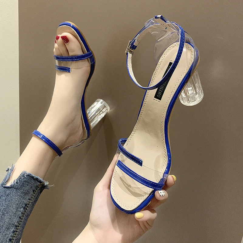 2021 New Summer Women Sandals Fashion Transparent Square Heels Thin Strap Stitching Design Ladies Sandals Open Toe Female Shoes
2021 New Summer Women Sandals Fashion Transparent Square Heels Thin Strap Stitching Design Ladies Sandals Open Toe Female Shoes