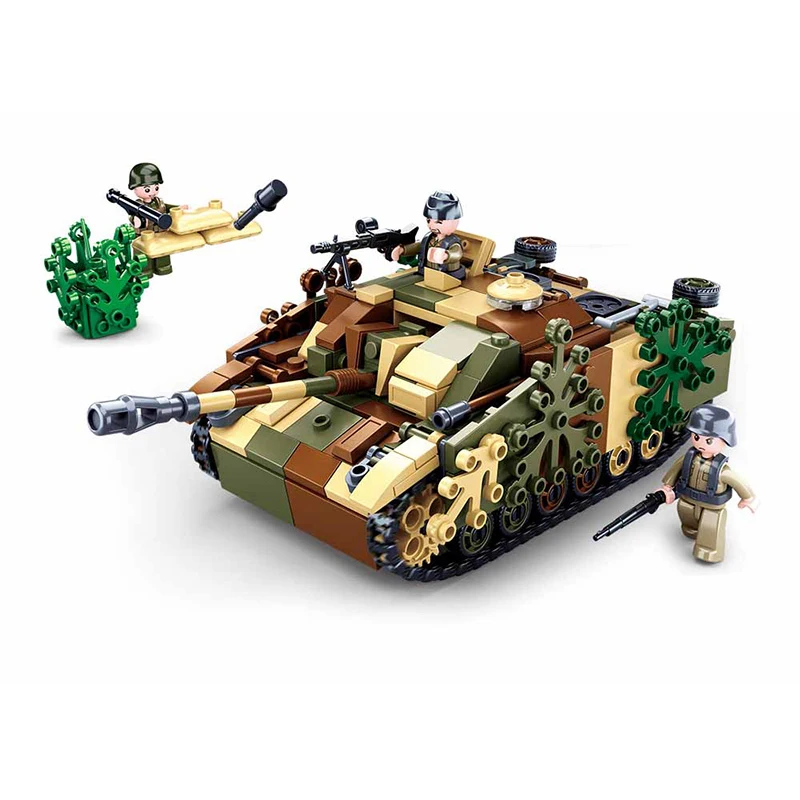 World War II German Military Sturmgeschütz III Armored Fighting Vehicle Building Blocks WW2 Tank Bricks Classic Model Toys Boys
World War II German Military Sturmgeschütz III Armored Fighting Vehicle Building Blocks WW2 Tank Bricks Classic Model Toys Boys