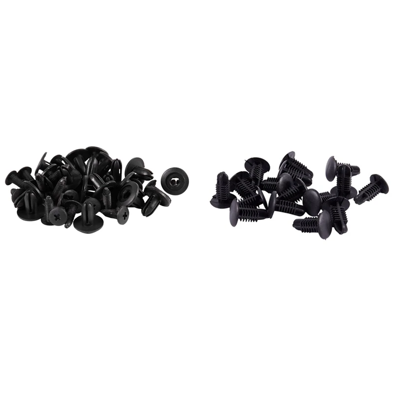36 Pcs Car Bumper Fender Black Plastic Rivets Fasteners, 20 Pcs A & 16Pcs B
36 Pcs Car Bumper Fender Black Plastic Rivets Fasteners, 20 Pcs A & 16Pcs B