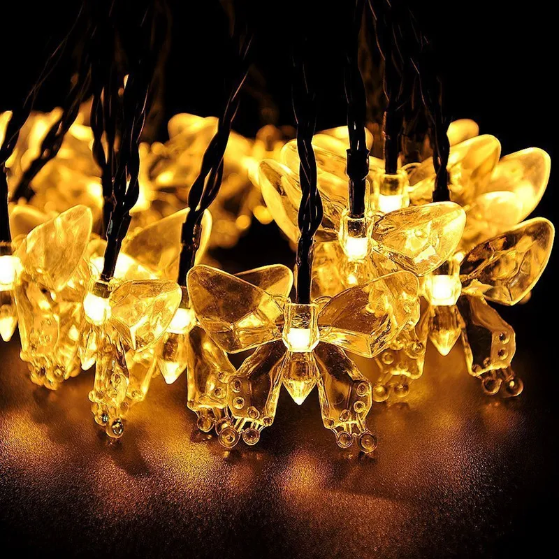 Christmas Solar Led Light Outdoor Garden Birthday Party Wedding Decoration Lights LED Solar Butterfly Crystal Fairy Light String
Christmas Solar Led Light Outdoor Garden Birthday Party Wedding Decoration Lights LED Solar Butterfly Crystal Fairy Light String